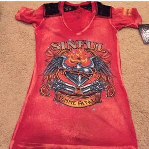 Brand New Sinful Top With Lace Detail